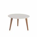 Designed To Furnish 23.62 in. Moore Round Mid-High Coffee Table, Off White DE2616396